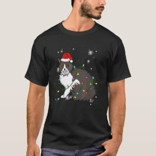 Selkirk Rex Cat jul Ljus julklapp San T Shirt
