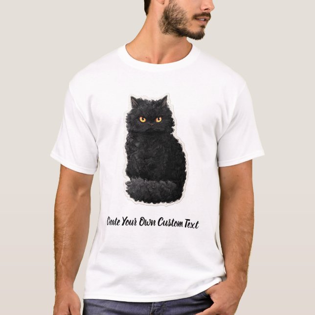 Selkirk Rex Katt Skapa Din Egen Anpassad Text T Shirt (Framsida)