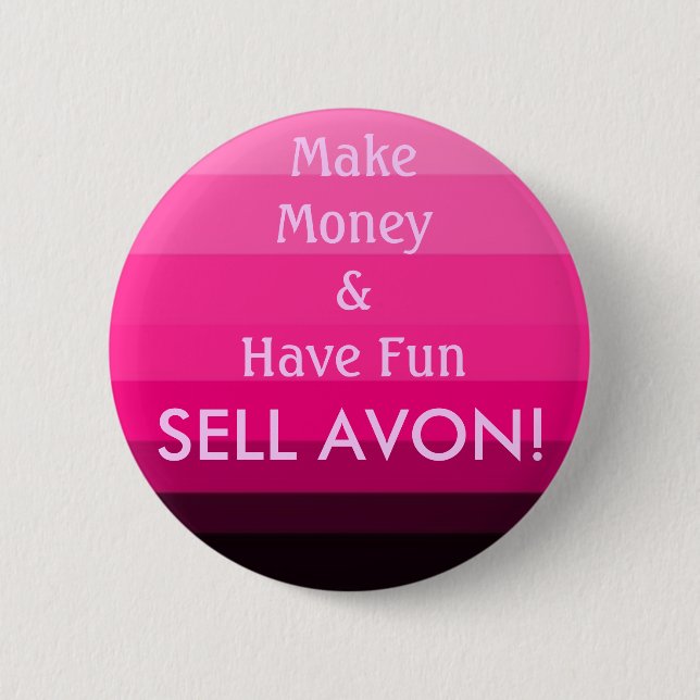 SELL AVON! KNAPP (Framsida)