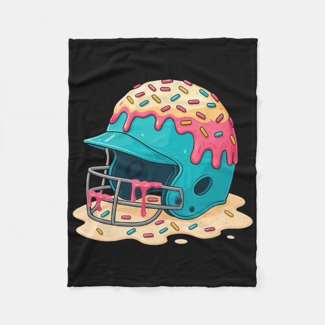 Sell Catcher Helmet With Face Mask Ice-cream Dripp Fleecefilt (Framsidan)