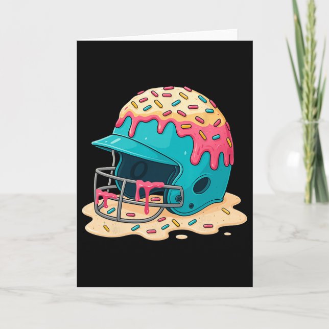Sell Catcher Helmet With Face Mask Ice-cream Dripp Kort (Framsida)