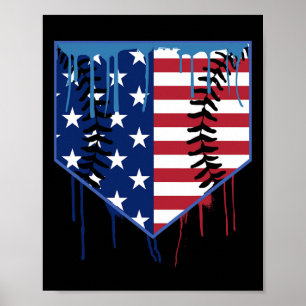 Sell Drick Boys Ice Cream Patriotic American Flagg Poster