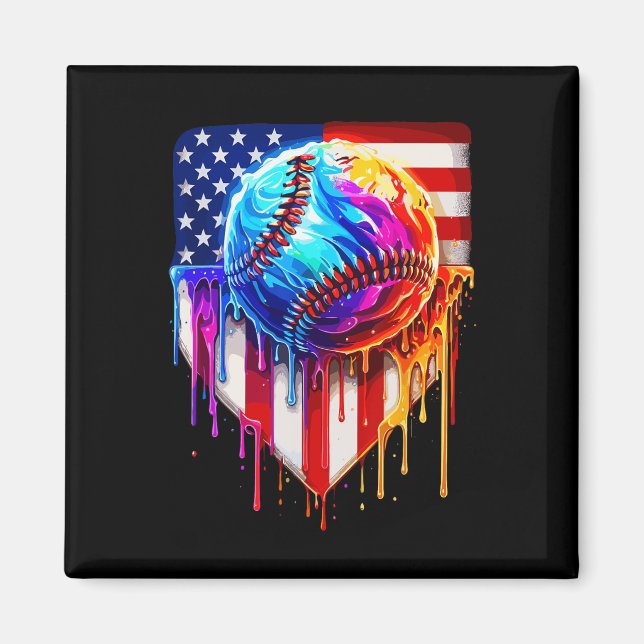 Sell Ice Cream American Flagga Drift Magnet (Framsidan)