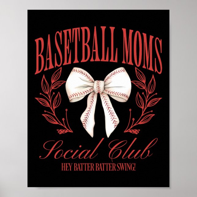 Sell Mamma Social Klubb Coquette Bow Funny Mamma M Poster (Framsidan)