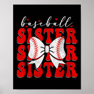 Sell Sister Coquette Bow Sport Älskare Sister Mor Poster