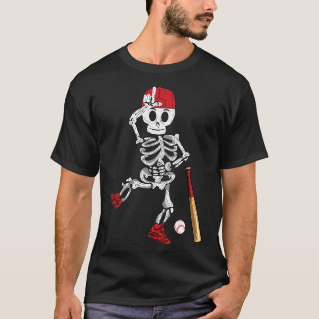 Sell Skeleton Halloween Funny Skeleton Sell Playin T Shirt (Framsida)