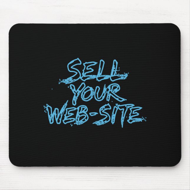 Sell Your Website Blue Tech Typography Musmatta (Framsidan)