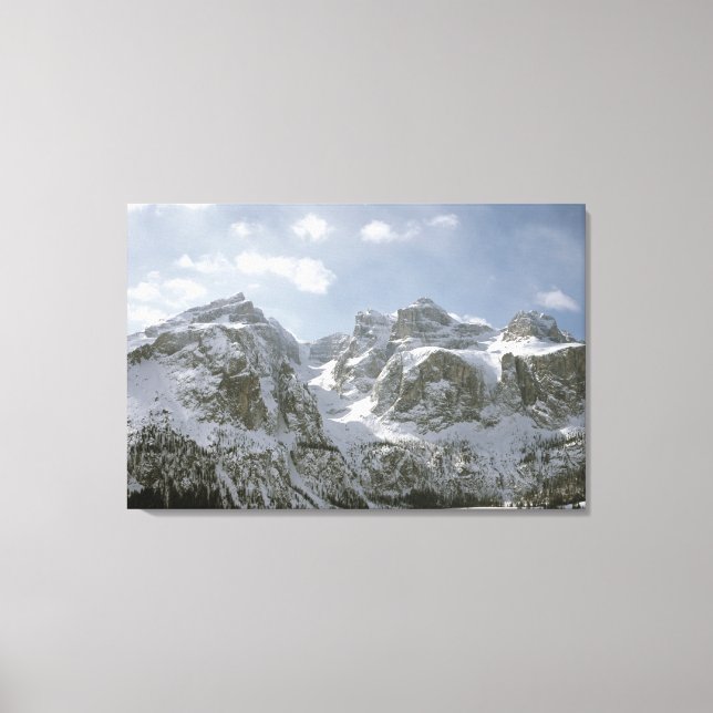 Sella Gruppe och Val de Mesdi Helgdag Card Canvastryck (Framsida)