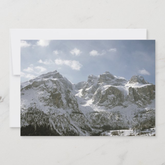 Sella Gruppe och Val de Mesdi Helgdag Card Julkort (Framsida)