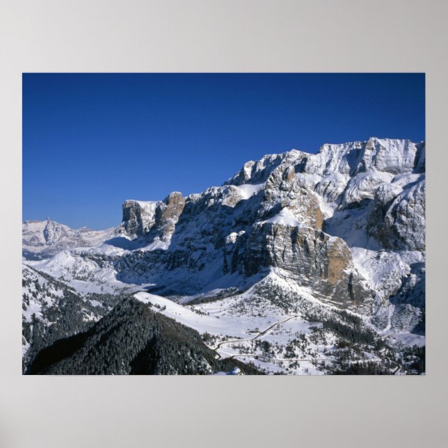 Sella Gruppe Winter Helgdag Card Poster (Framsidan)