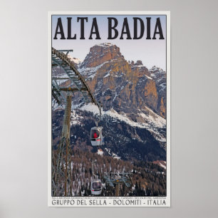 Sella Ronda - Alta Badia gondol Poster