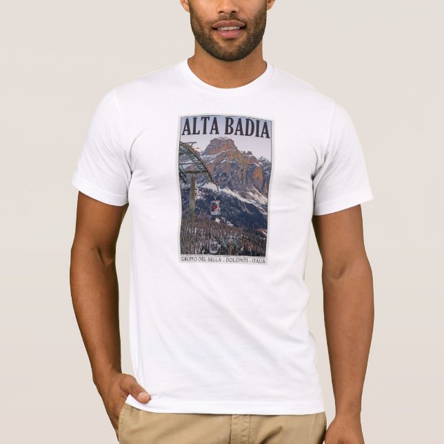 Sella Ronda - Alta Badia gondol Tee Shirt (Framsida)
