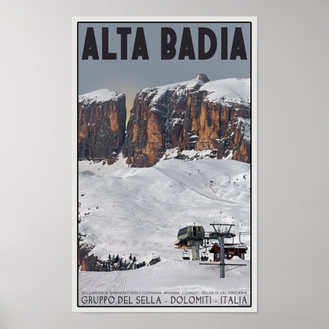 Sella Ronda - Alta Badia Poster (Framsidan)