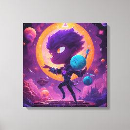 Sellersta harmoni: Aesthetic Space Vision Art Canvastryck