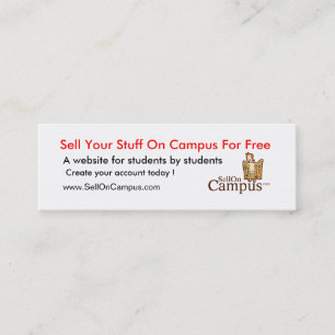 SellOnCampus baner Mini Visitkort