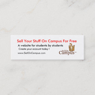 SellOnCampus baner Mini Visitkort