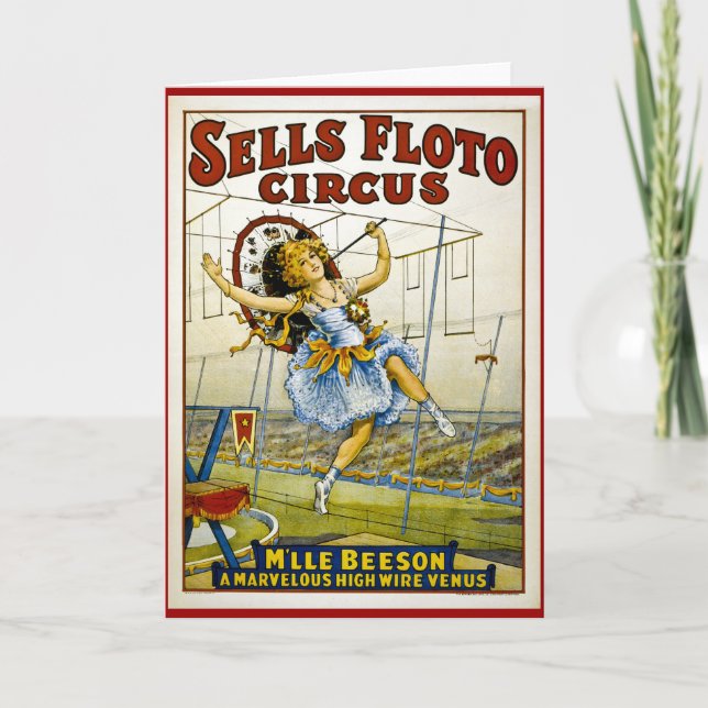 Sells Floto 1921 - M'lle Beeson Kort (Framsida)