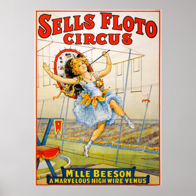 Sells Floto Circus Poster (Framsidan)