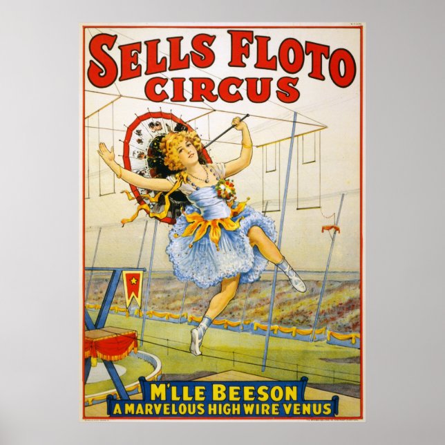 Sells Floto Circus Poster (Framsidan)