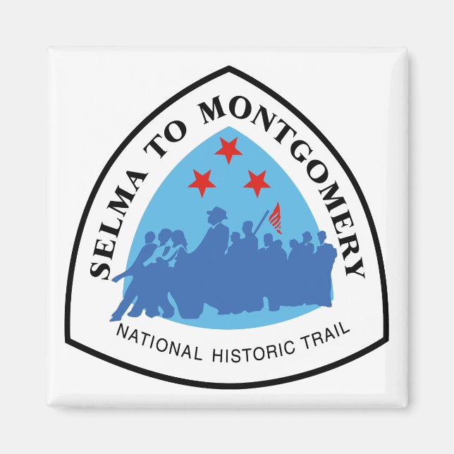 Selma to Montgomery Trail Sign, Alabama Magnet (Framsidan)