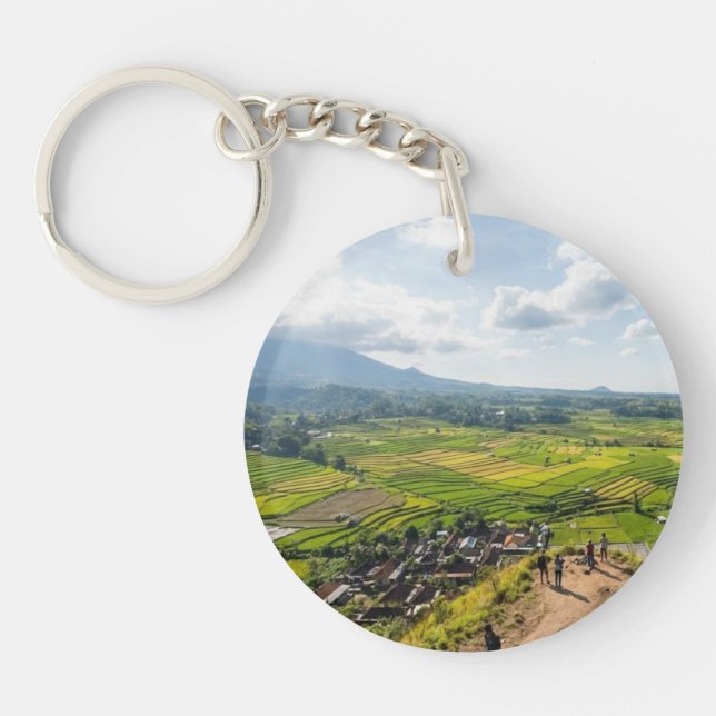 Selong Hill Sembalun Lombok Valley View Keychain (Framsidan)