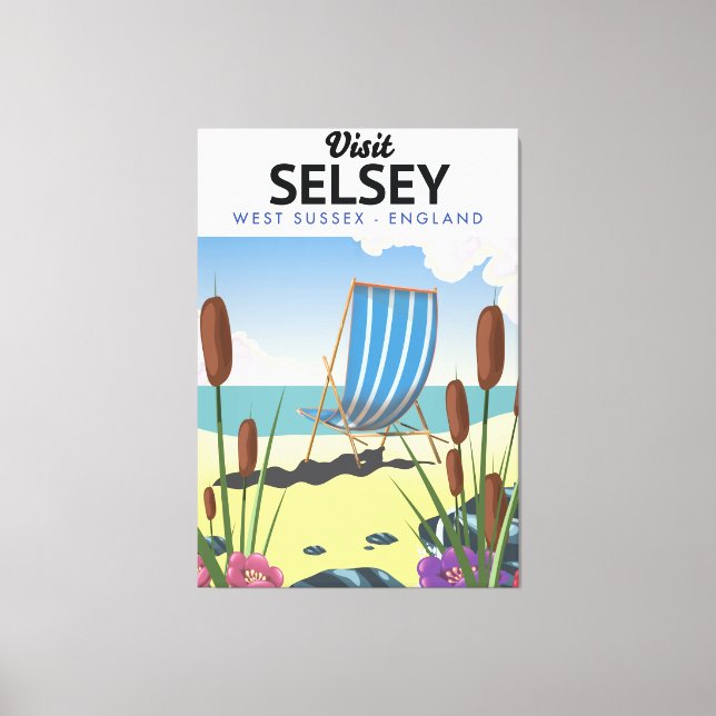 Selsey Väster Sussex England Canvastryck (Framsida)