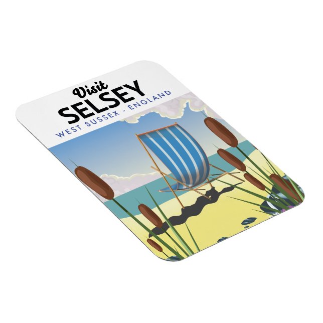 Selsey Väster Sussex England Magnet (Högersidan)
