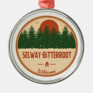 Selway-Bitterroot Wilderness Montana Idaho Julgransprydnad Metall