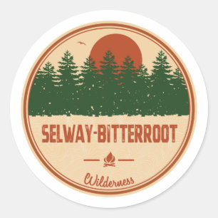 Selway-Bitterroot Wilderness Montana Idaho Runt Klistermärke