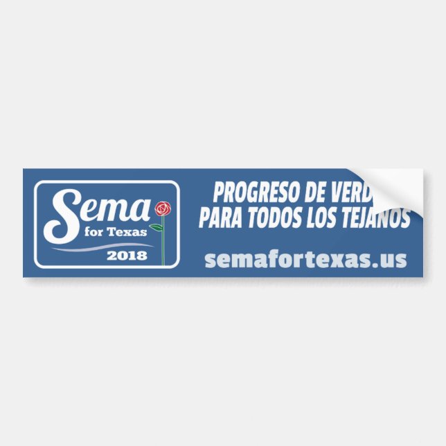 Sema för den Texas bildekalet 2018 Bildekal (Framsidan)