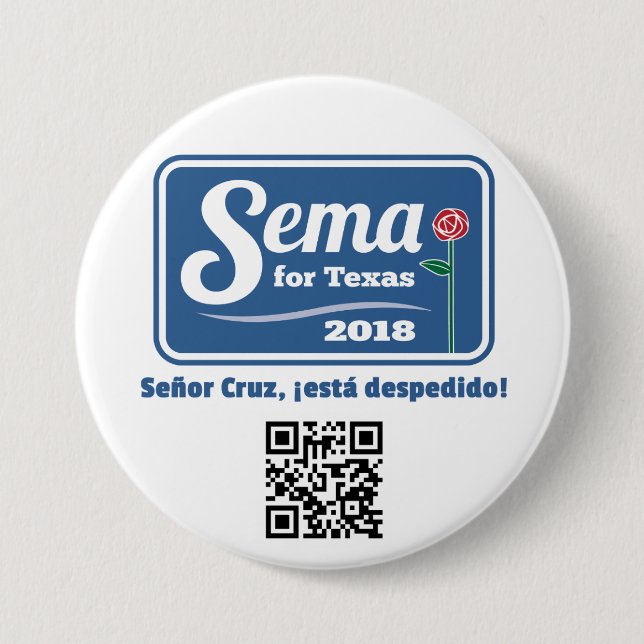 Sema för Texas 2018 3" knäppas Knapp (Framsida)