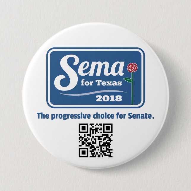 Sema för Texas 2018 3" knäppas Knapp (Framsida)