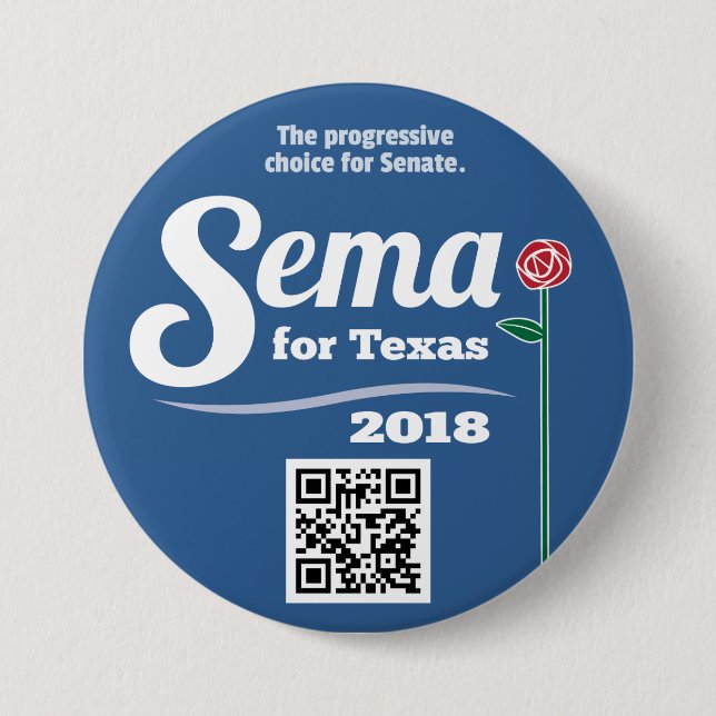 Sema för Texas 2018 3" knäppas Knapp (Framsida)