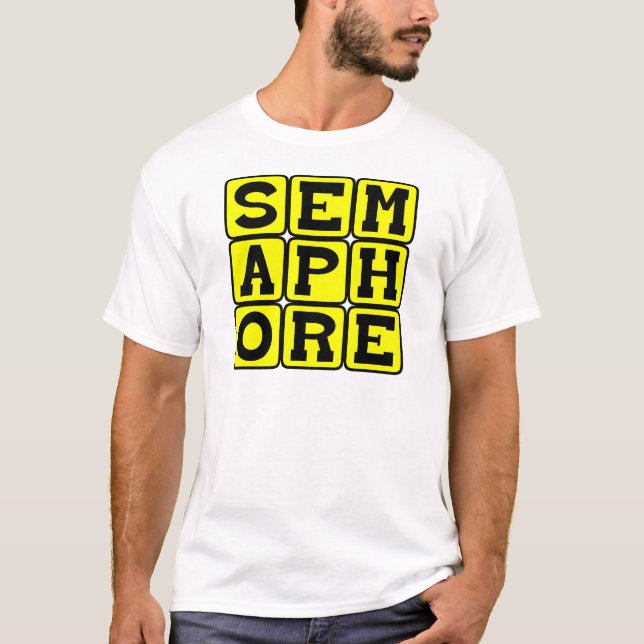 Semafor, sätt att kommunicera utan ord tee (Framsida)