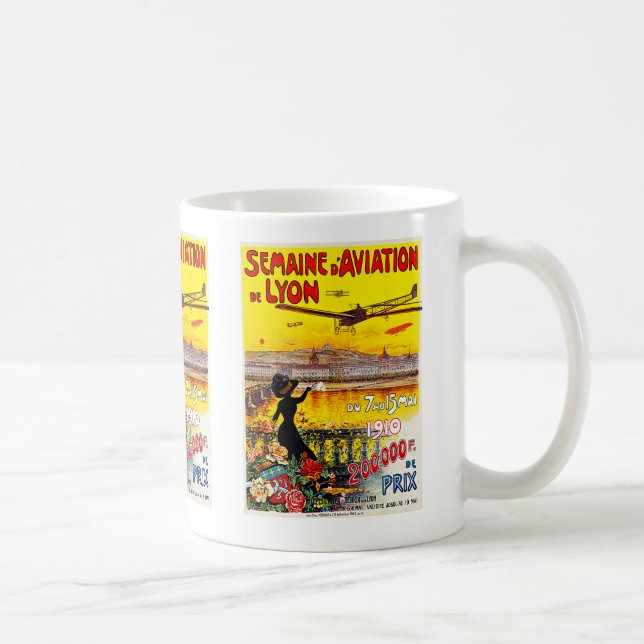 Semaine d'Aviation de Lyon Coffee Mugg (Höger)