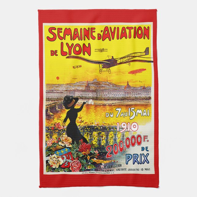 Semaine d'Aviation de Lyon Kökshandduk (Vertikal)