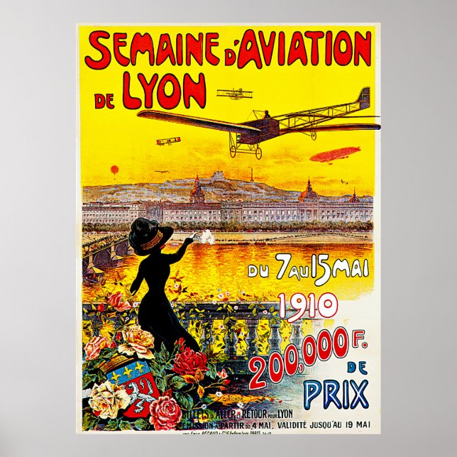 Semaine d'Aviation de Lyon Poster (Framsidan)