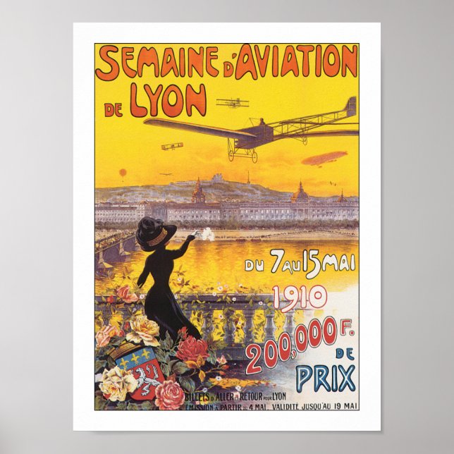 Semaine d'Aviation de Lyon Poster (Framsidan)