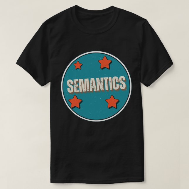Semantik T Shirt (Design framsida)