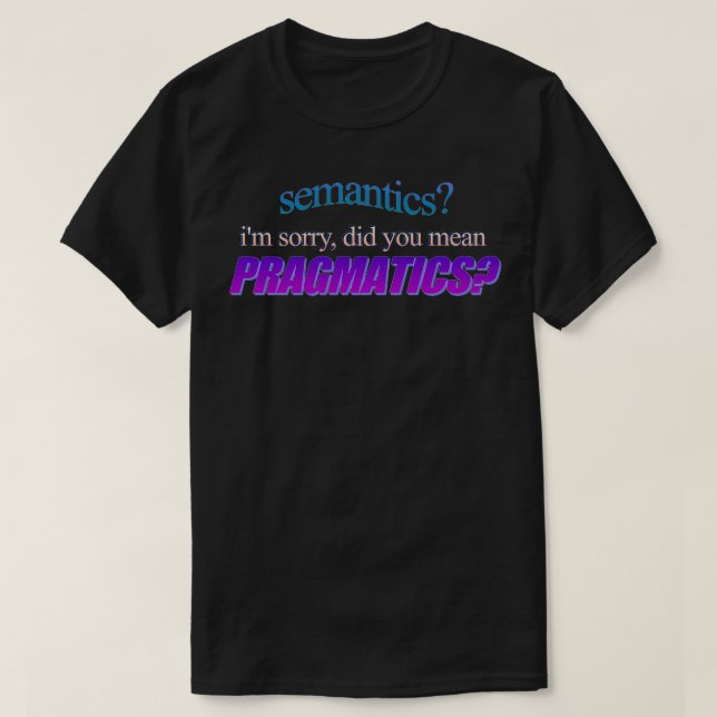 semantik t shirt (Design framsida)