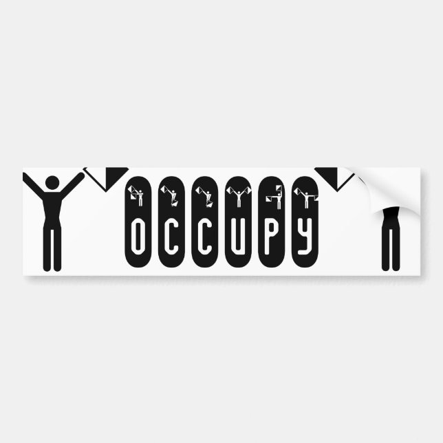 semaphore flag "OCCUPY" Bildekal (Framsidan)