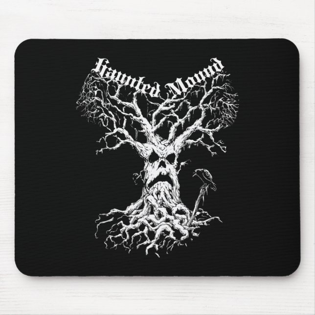 Sematary Merch. Utforma en Ghost Träd. Haunted Mou Musmatta (Framsidan)
