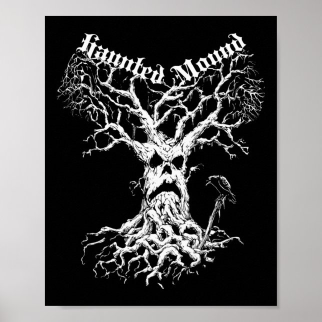 Sematary Merch. Utforma en Ghost Träd. Haunted Mou Poster (Framsidan)