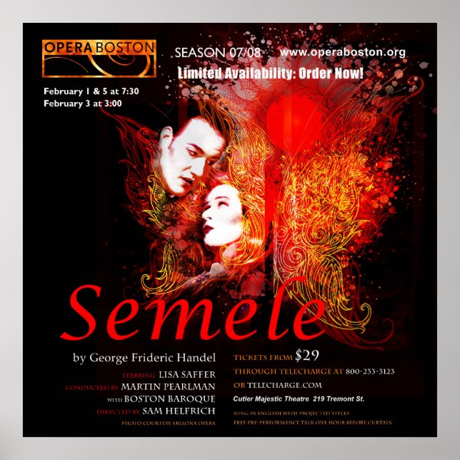 semele poster30x30 poster (Framsidan)