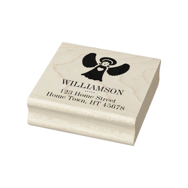 Semester Ängel Ruta Returadress Stämpel (Stämpel)