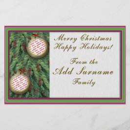 Semester Bildram Textning Brevpapper