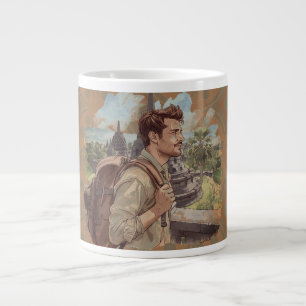 Semester, Borobudur-templet, Java Indonesien, Vint Jumbo Mugg