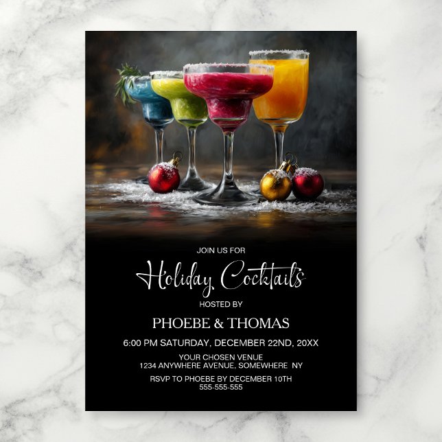 Semester Cocktailfest Inbjudningar (Skapare uppladdad)