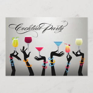 Semester Cocktailparty Skål! Inbjudningar