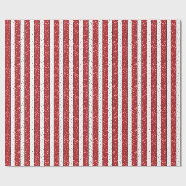 Semester Cute Socker och Strössel Ränder Presentpapper (Platt)